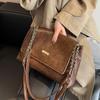 Tasche mit großem Fassungsvermögen Modische und Nischen-Damentasche Hochwertige Kette Einzelschultertasche Umhängetasche Tragetasche