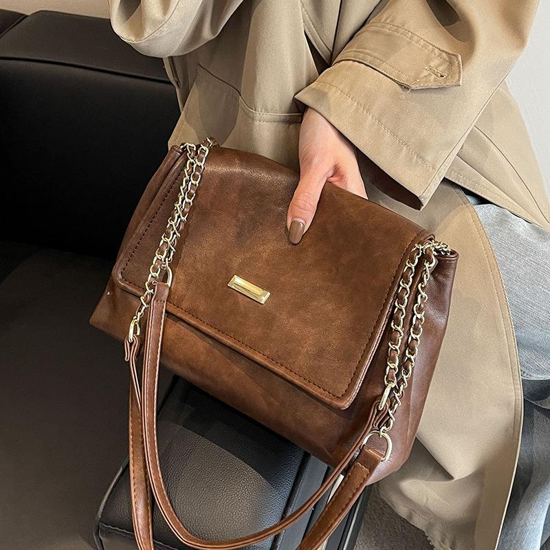 Tasche mit großem Fassungsvermögen Modische und Nischen-Damentasche Hochwertige Kette Einzelschultertasche Umhängetasche Tragetasche