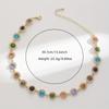 Elegant Fashion Necklace Set, Sparkling Colorful Synthetic Gemstones, Women Daily Party Wedding Jewelry Gift