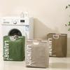 Household Large Dirty Clothes Basket Portable Foldable Fabric Waterproof Dirty Clothes Storage Basket Bathroom Laundry Basket YLE364