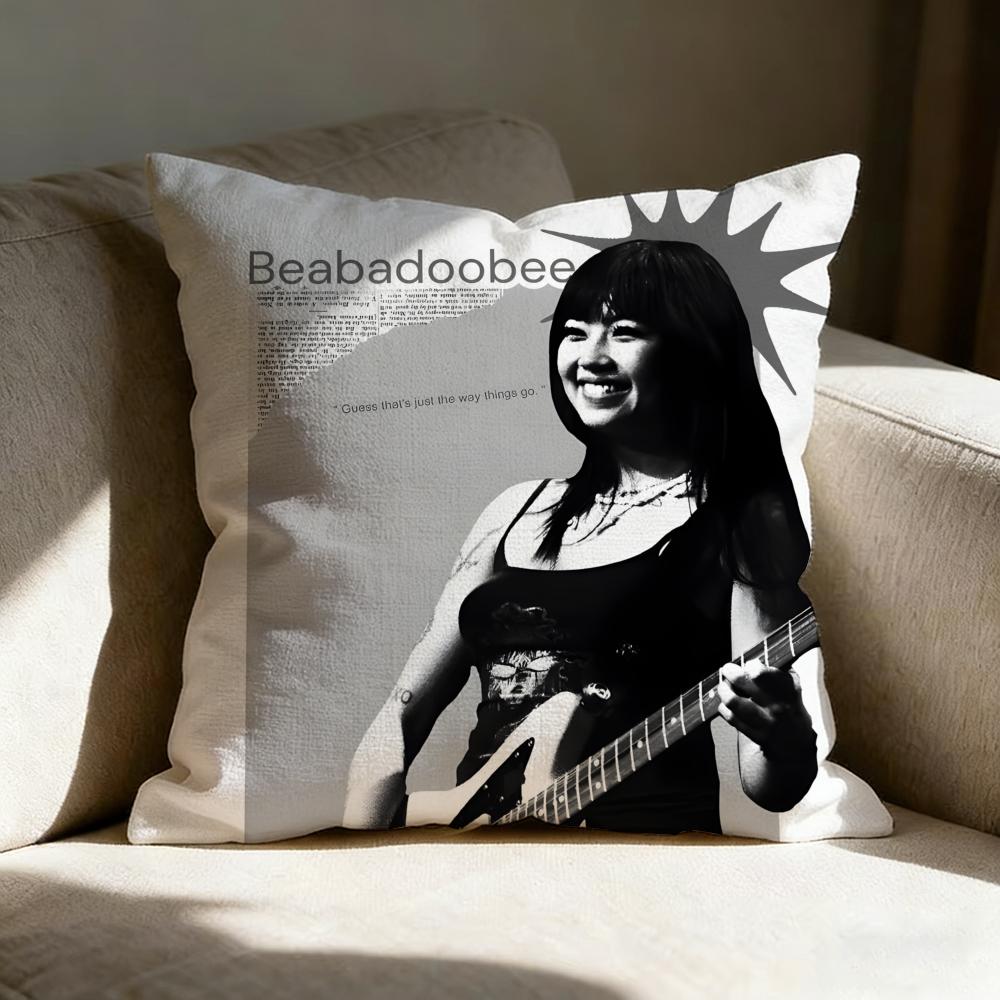 B-beabadoobeeS SINGER Pillow Case Linen Pillow Covers Cover For Couch Living Room Bench Patio Floor Linen Home Decor