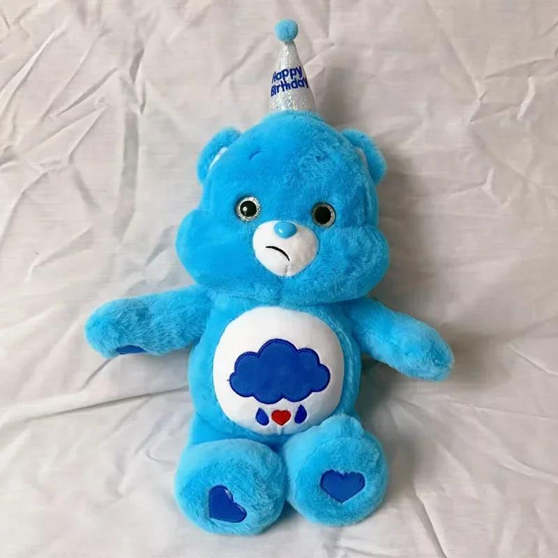 Anime Cartoon Care Bears Kawaii Birthday Plush Toy Japanese New Rainbow Bear Plush Doll Bedroom Pillow Ornament Doll Gift 45cm