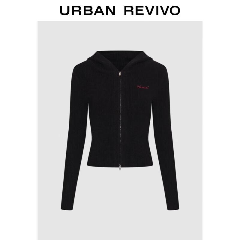 

Женский трикотажный кардиган с капюшоном на двойной молнии UR XL