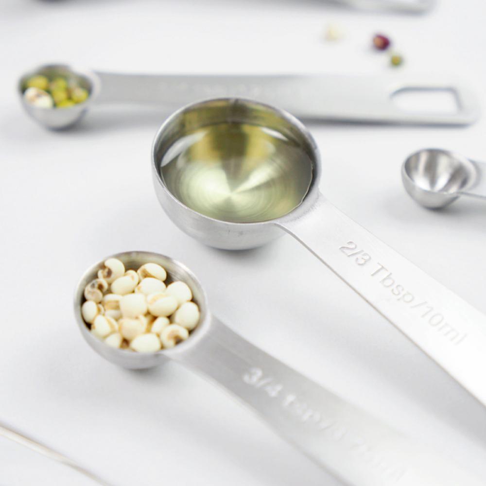 11-Piece Stainless Steel Measuring Spoon Set – Precision Metric & Imperial Measuring Spoons for Baking & Cooking