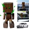 Shaking Wooden Man Figurine Leg-swinging Robot Figurine Cute Wood Man Small Ornaments Car Aromatherapy Wooden Figure Shaking Man