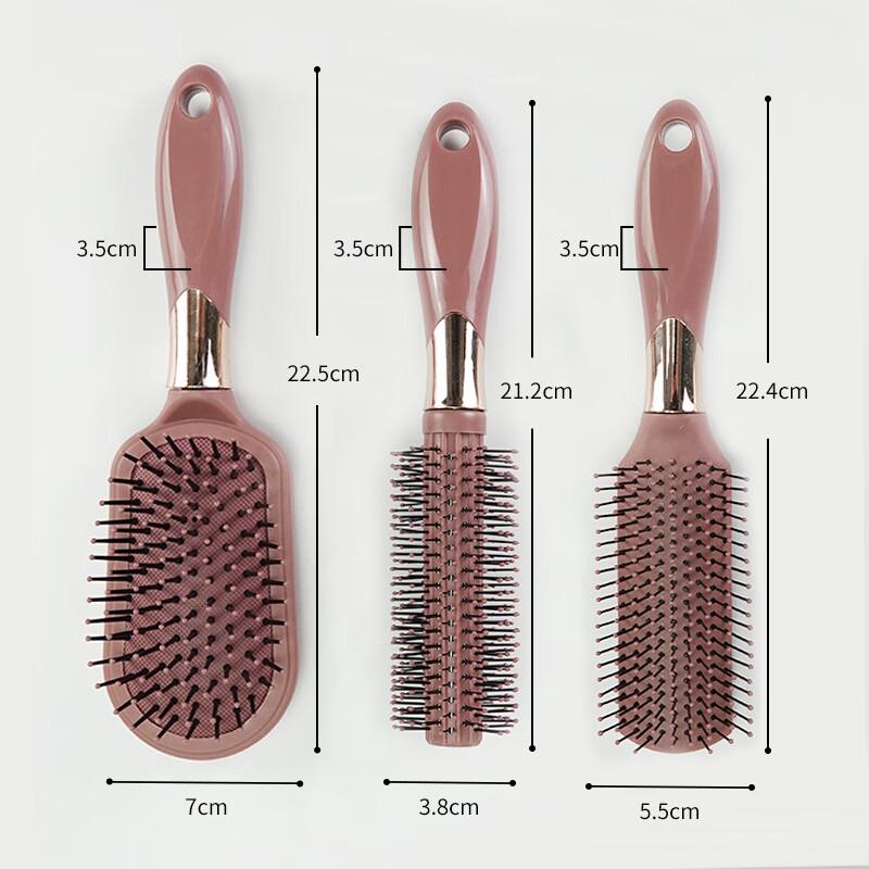 Sinle Air Cushion Scalp Massage Hairbrush Pack of 3