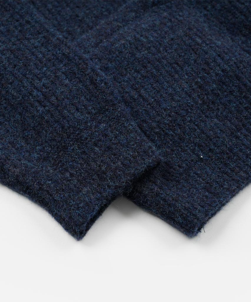 Frizmworks Brushed Wool Round Cardigan _ Indigo