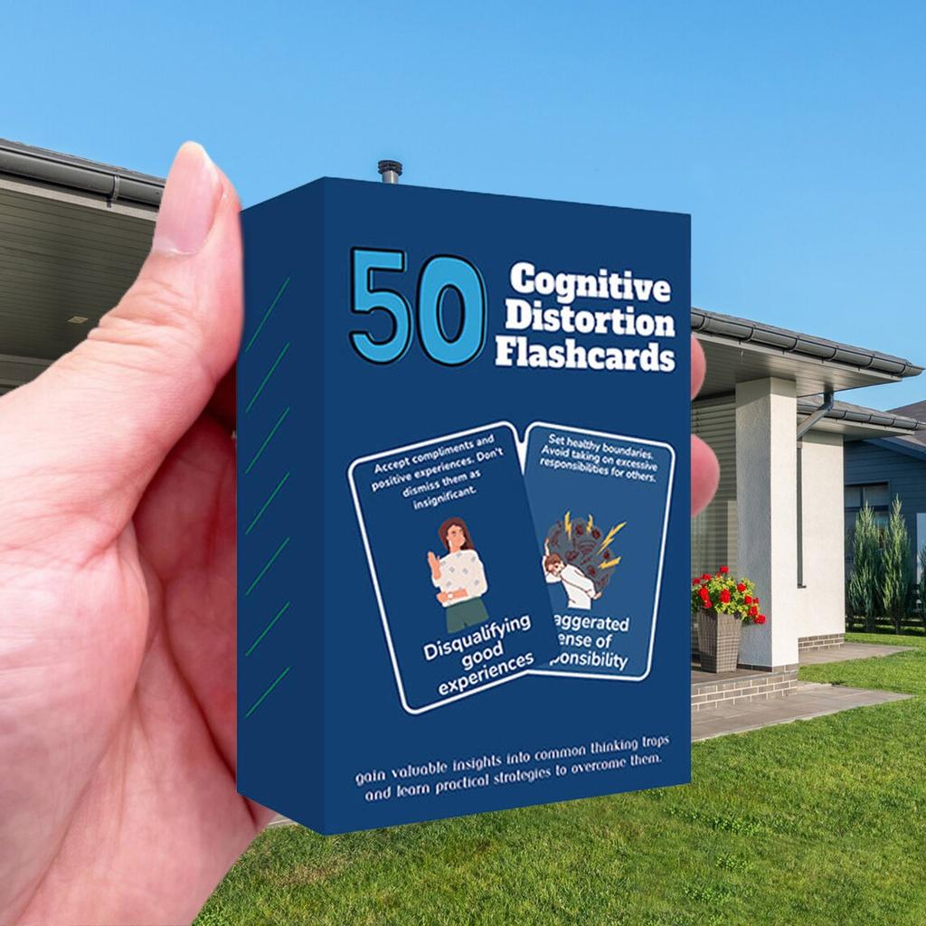 Thinking Trap 50 Solutions Psychological Flash Cards, Card, Games, Party Family Games