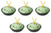 Set of 5 Small Hiwa Glazed Kaiseki Pots X Kaiseki Pots with Reinforced Lids for Direct Setomonohonpo (14.2 7cm) Heat,