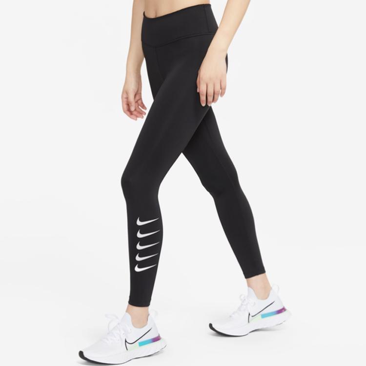 Nike Logo Running Training Yoga Sports Leggings Women Leggings Black DJ0935-010