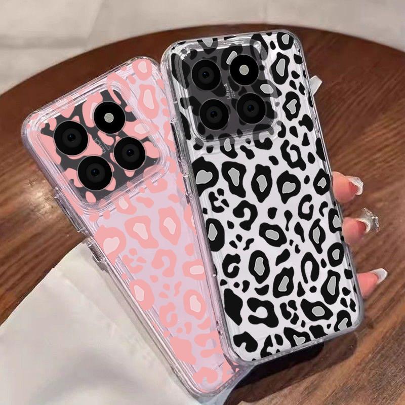 Leopard Print Phone Case For Xiaomi Redmi Note 15 Pro 4G Funda Redmi Note 14 13 Pro 5G Clear TPU Silicone Soft Cover