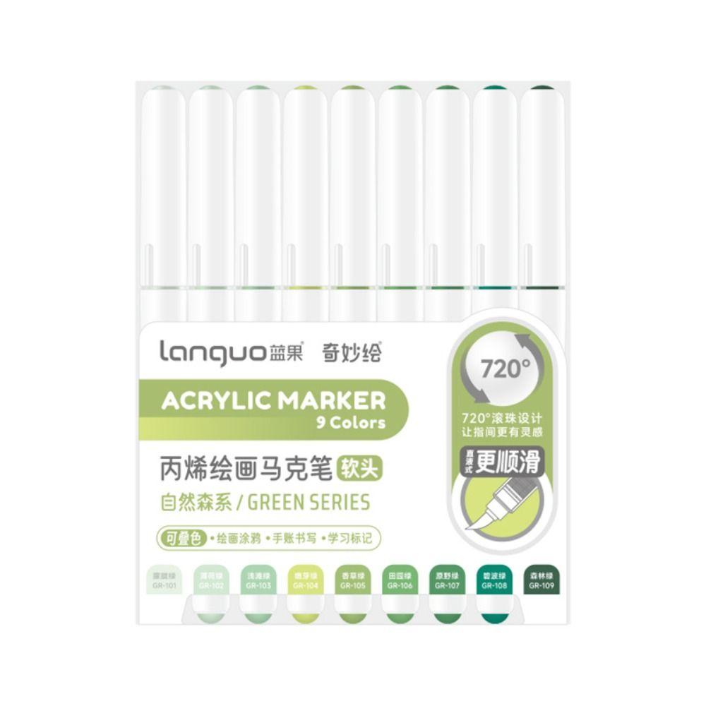 Szybkoschnący Pisak Płynny Prosty Miękka Końcówka Pisak Kolorowy Przenośny Pisak Artystyczny Akwarelowy Malowanie