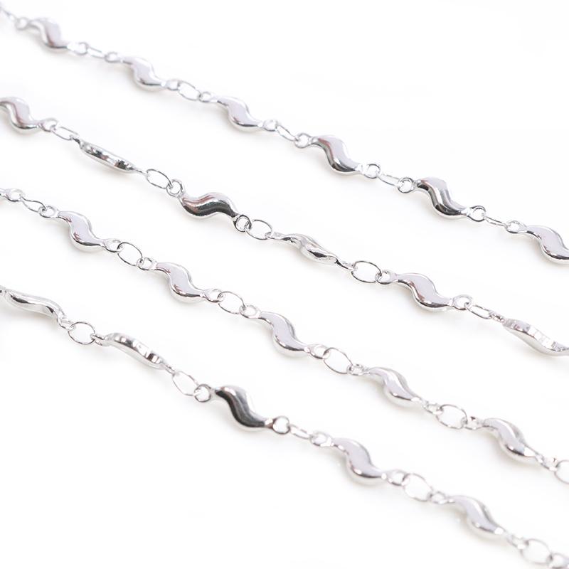 

1 Meters Stainless Steel No fade 3.5mm Handmade S Cross Necklace Chain DIY Jewelry Findings Making Materials Handmade Supplies