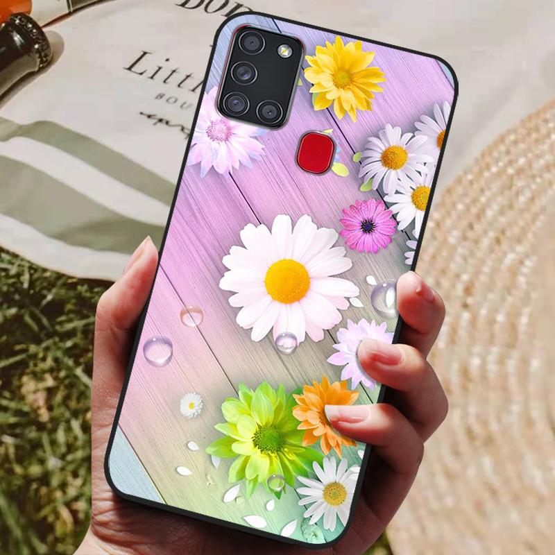 For Samsung A21S Case Phone Cover Silicone Soft TPU Back Cover for Samsung Galaxy A21S Case A 21S A21 S A217F Fundas Bumper