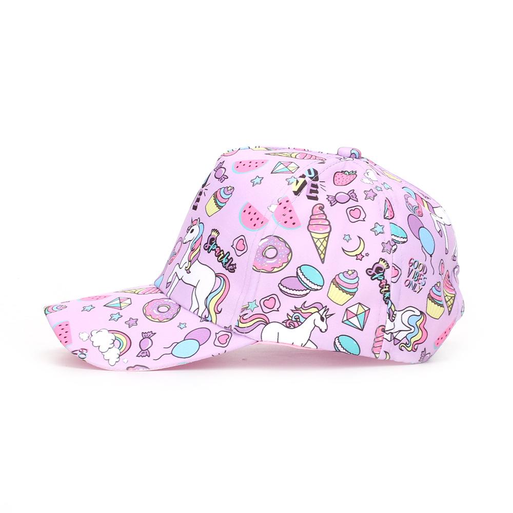 Dinosaur & Butterfly Digital Print Children's Sun Protection Baseball Caps