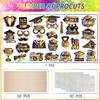 30pcs Congratulation 2025 Graduation Photo Props Dress Up Costume Mask  Graduation Season