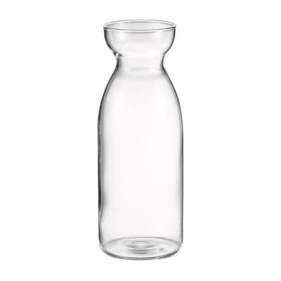 Glass Sake Slim Capacity Milk Sake for Hot Microwave and Dishwasher Made In Heat-Resistant Bottle, Design, 2-Go (360mL), Pitcher, Vessel, Sake,