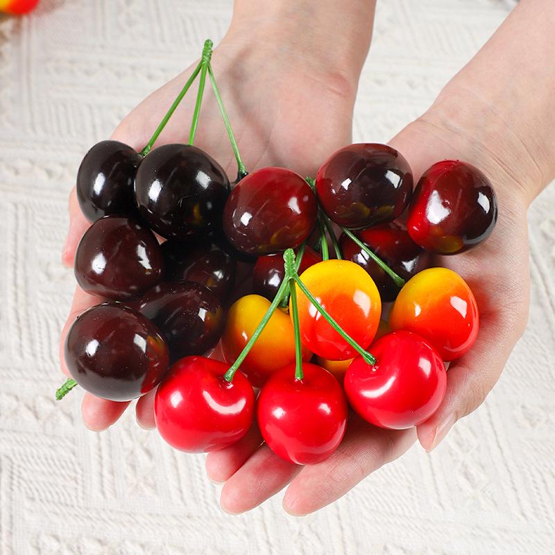 Decorazioni Frutta in Schiuma Ciliegia: Accessori Morbidi da Interno per la Casa, Ornamenti per il Soggiorno