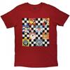 Looney Tunes Unisex Adult Checkered Characters T-Shirt