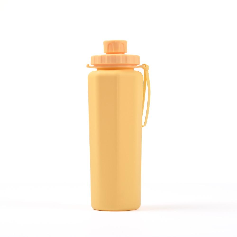 Leakproof Design Collapsible Water Bottle Large Capacity Foldable Water Cup Yoga жёлтый