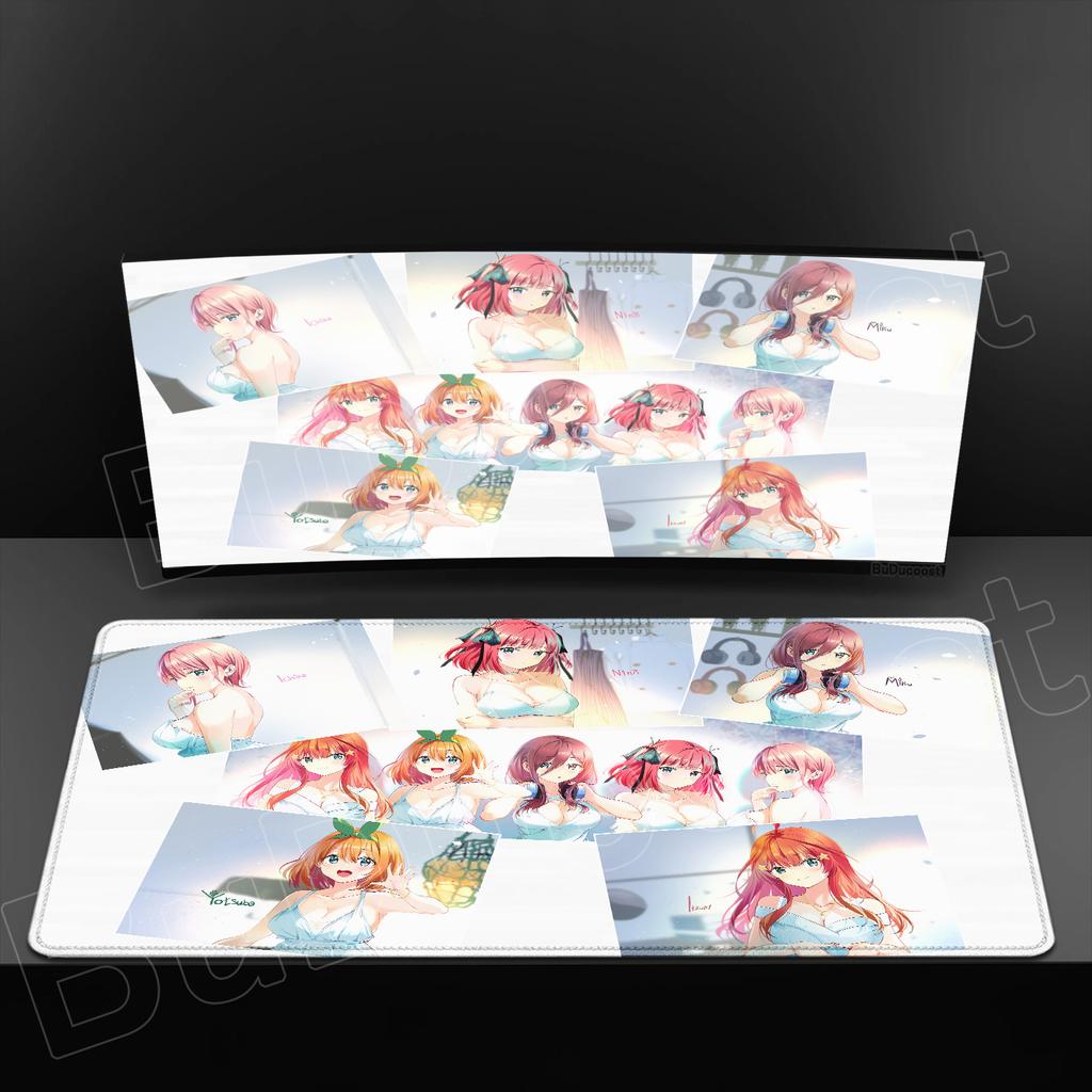 Hd Printing Quintessentials Quintuplets Mouse Pad Computer Gamer Locking Edge NonSlip Mouse Pad Anime Girl Keyboard Pc Desk Pad