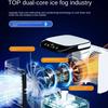 Air Conditioner Portable Fan Desktop Dual Spray Ultrasonic Atomization 3-Speed Mute Air Cooler Night Light Electric Fan