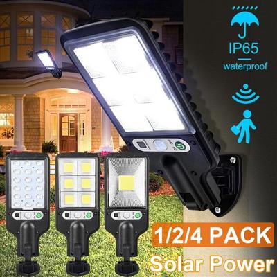 Farola solar para exteriores, lámpara de pared, lámpara de camino, 3 modos de luz, impermeable, sensor de movimiento PIR, iluminación de seguridad para patio y jardín.