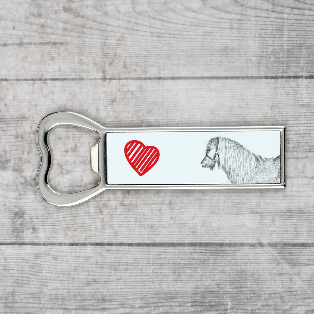 Shetland Pony – Bottle opener with a horse, personalized fridge magnet bottle opener | Art-Dog