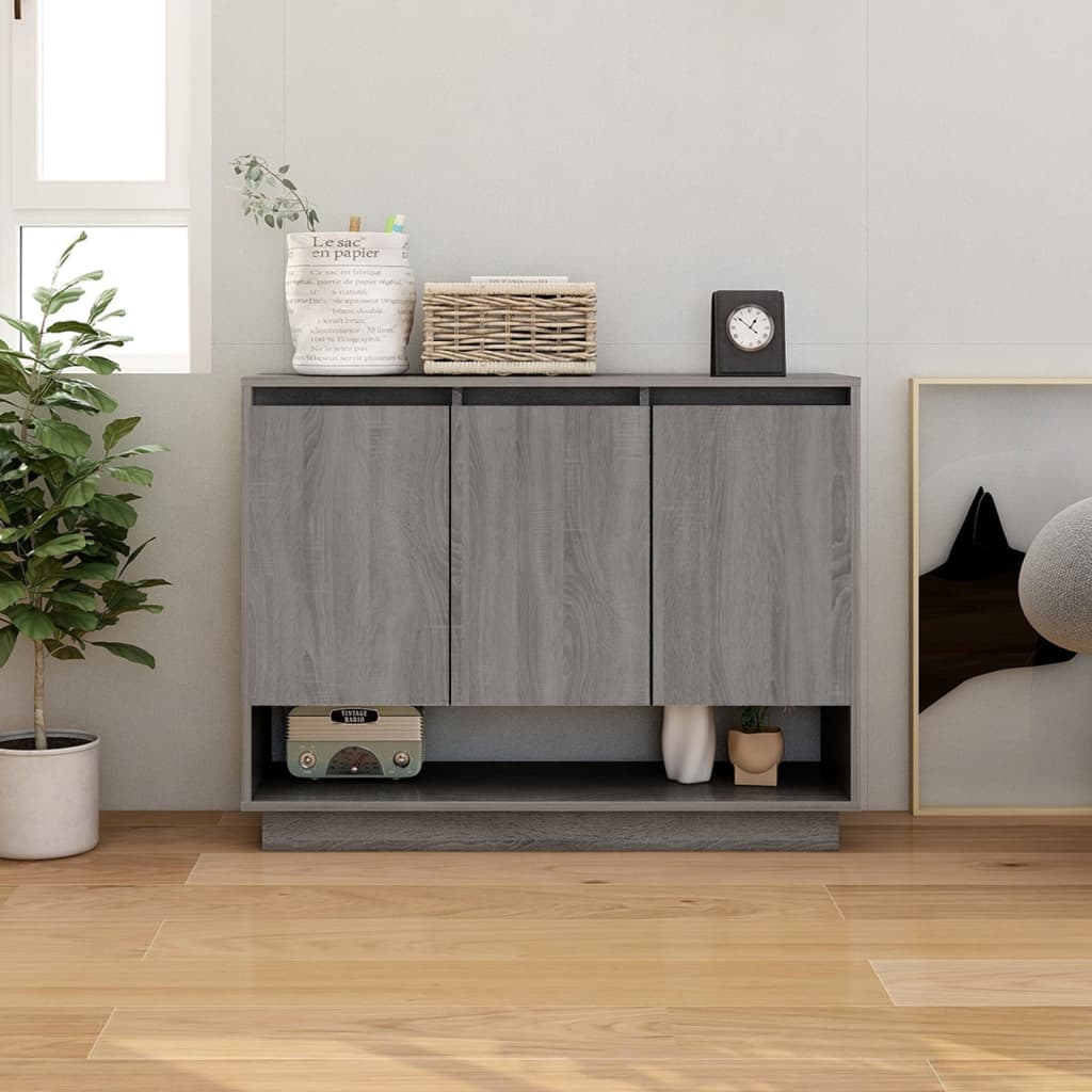 VidaXL Sideboard Grau Sonoma 97x31x75 cm Holzwerkstoff