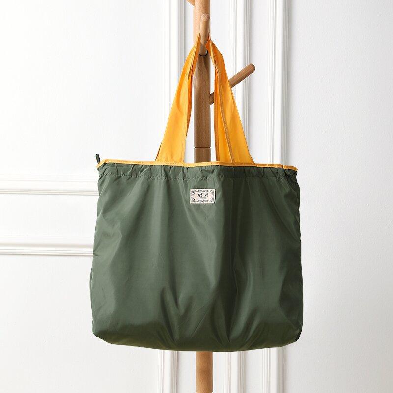 Storage Bag Household Large-capacity Large Drawstring Shopping Bag Foldable Portable Tote Bag Moisture-proof and Dust-proof Storage Bag