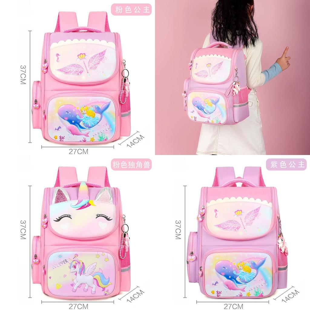 Adorable Cute Unicorn And Princess Girls Backpack Lightweight Large Capacity For School