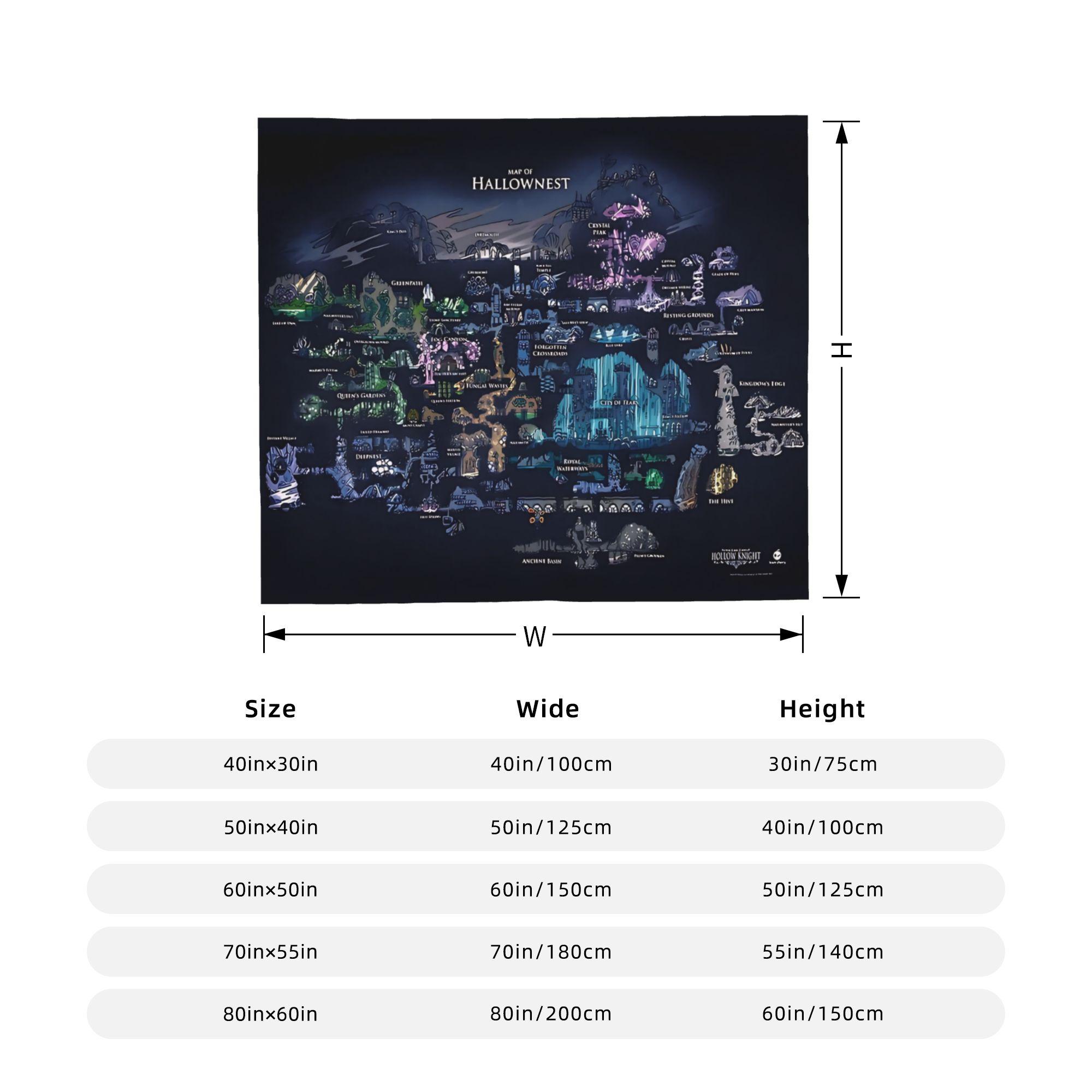 Hollow Knight Silksong Blanket Gaming Flannel Vintage Warm Throw Blankets for Chair Covering Sofa Autumn/Winter 130x150cm