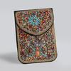 Bohemian Theme Pu Handbag With Magnetic Flap And Floral Accents For Daily Outings