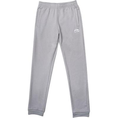 Solid Color Mid Waist Loose Fit Drawstring Casual Pants Men Bottoms Light-Gray YKLT111-2