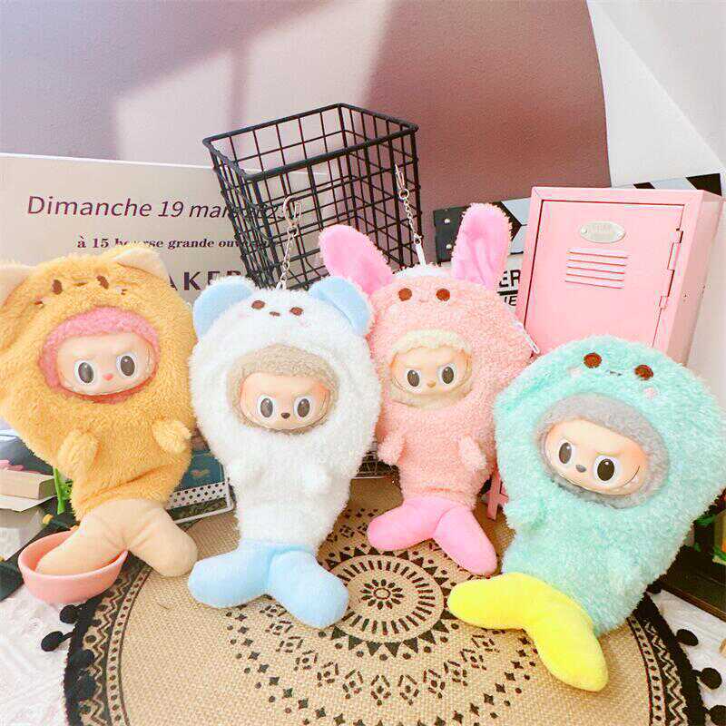 Nur Kleidung, Labubu Puppenkleidung, 17cm Puppendekoration, Puppe Anziehen, Kleine Tierkopfbedeckung, Puppenanhänger