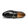 Men Fashionable Loafers Black Patent Leather European Style One Foot Casual Business Brand Formal Shoes Size 38-46 Men Shoes