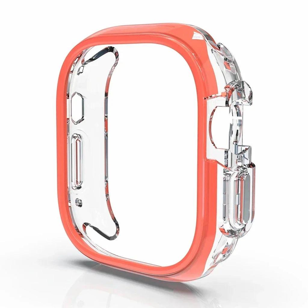 PC+TPU Hülle für Apple Watch Ultra Case 49mm 45mm 41mm Smartwatch Displayschutz iWatch Serie 8 7 6 5 4 SE Uhrengehäuse 44mm