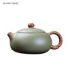 210ml Chinese Yixing Purple Clay Teapots Master Handmade Xishi Tea Pot Raw Ore Bean Green Sand Kettle Zisha Tea Set Gifts
