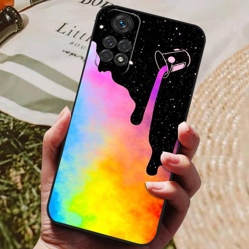 For Xiaomi Redmi Note 12 Pro 4G Case 6.67" Black Silicone Soft TPU Phone Back Cover Case For Redmi Note 12 Pro 4G Case Fundas