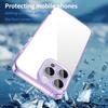 For iPhone 15 Pro Max Case TPU + Acrylic Phone Back Cover Anti Yellowing