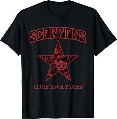 Scorpions Wind of Change Black T-Shirt Tops Tee