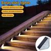 Solar Stair Lights Solar Step Light Outdoor Waterproof IP67 Solar Stair Lights Smart Light Control Solar Light For Garden Deck