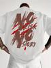 Herren Street Casual Lockeres und Atmungsaktives T-Shirt Kurzarm Outdoor Sport Mode Reine Baumwolle Bequem Kurzarm