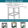 Anti-dirt Jacquard Slipcover Elastic Bar Stool Cover New Square Stool Cover