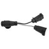 13 Pin To Twin 7 Pin Plug Towing Socket 12V EU Style Trailer Towing Adapter Extension Cable Conversion Plug