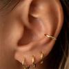 4 PCS/Set Simple Stainless Steel Small Hoop Earring Women Tiny Gold Color Cartilage Piercing Earring Minimalism Jewelry Gifts