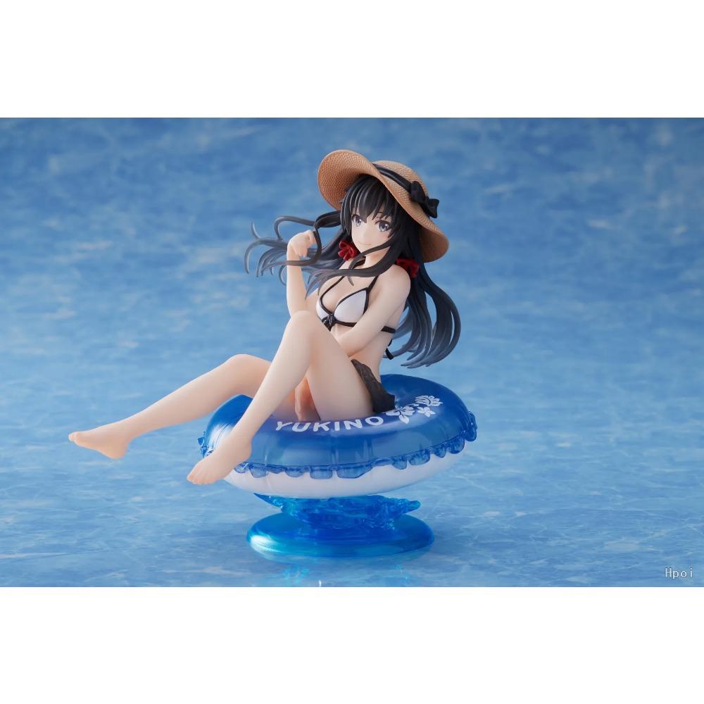 10CM Yukinoshita Yukin Figure Yahari Ore No Seishun Love Comedy Wa Machigatteiru Anime Swimsuit Model Swimming Lap Toy Gifts Pvc