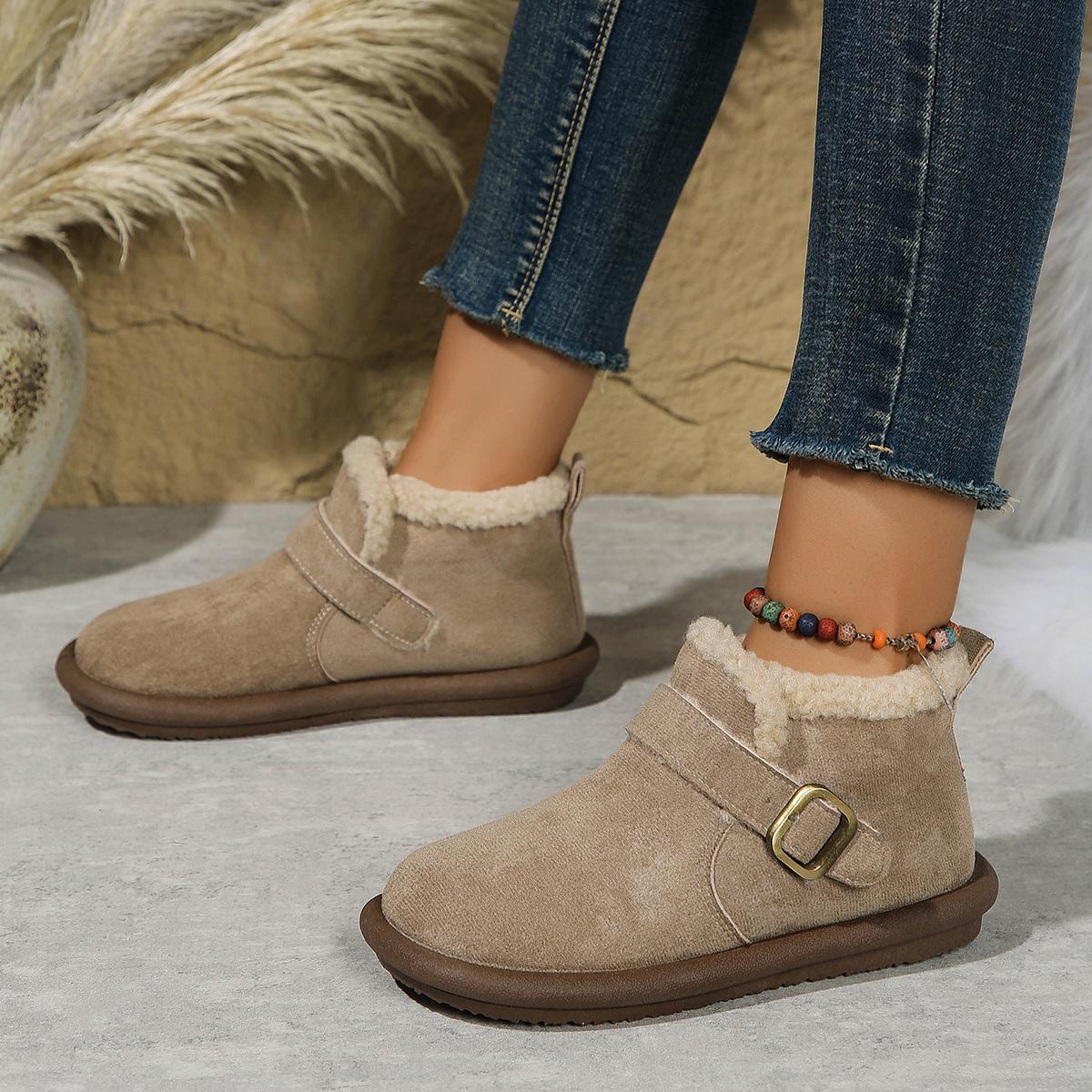 

Fashion New Winter Women Boots Plush Fashion Retro Comfortable Shoes for Women Flat Sole Platform Cotton Women Boots Zapatos De Mujer 40