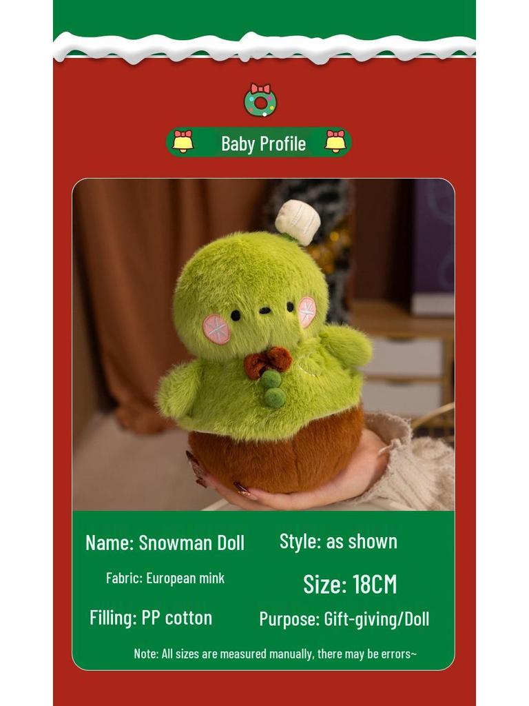 Cute Snowman & Santa Plush Christmas Ornaments - Holiday Decoration Gifts.