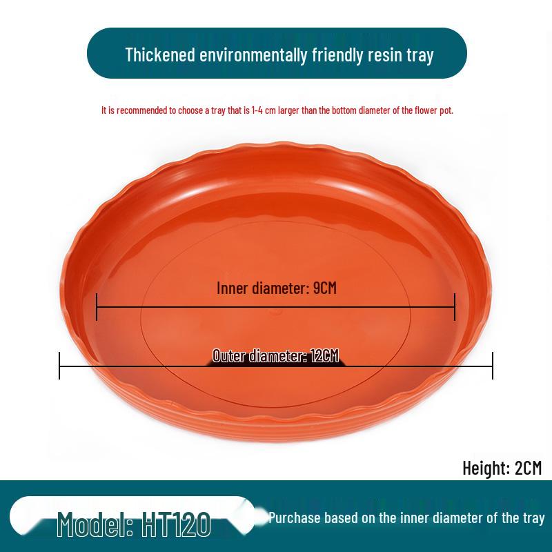 Большой круглый пластиковый поддон для цветочного горшка для суккулентов